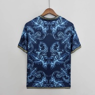 Shirt Top Thailand Quality Fashion 2022 Italy x Versace blue soccer jersey sport