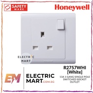 Honeywell R2757WHI 1 Gang 13A SP Switched Socket Outlet