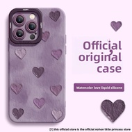 Nohon | Watercolor Heart Soft Case for iPhone 16promax 15promax 14pro 12pro 8pLus Anti-shock
