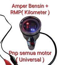 Amper Bensin plus Kilometer rpm digital/fuel meter rpm digital led/amper bensin digital/rpm digital/