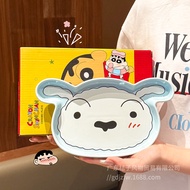 Cartoon Cartoon Ceramic Plate Household Vegetable Plate Cute Tableware Fruit Plate Breakfast Plate C