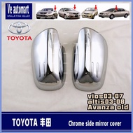 Vemart Toyota vios ncp42 car Chrome side mirror cover accessories avanza old altis 2003 2004 2005 2006 2007 2008