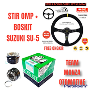 Stir + Boskit Racing Mobil OMP 14 inch List Kuning Universal
