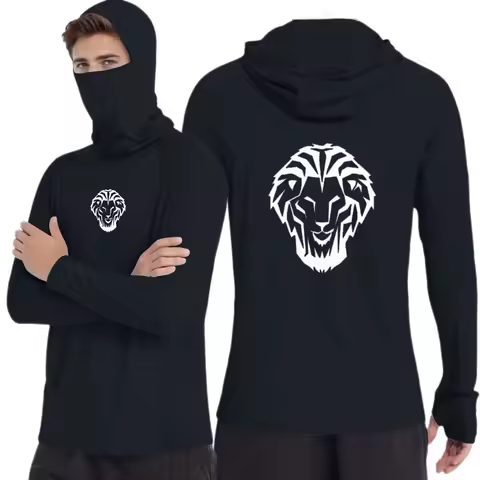 Men's Summer Performance T-Shirt UPF50+ Long Casual Sun Protection Quick Dry Wear for Running Athlet