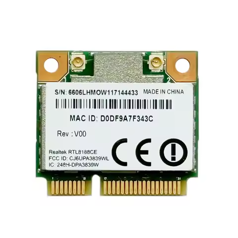 Rtl8188ce Wireless Wlan Wifi Card 150mbps Half Mini Pci-e Pcie For Laptop Network Modem 802.11bgn