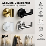 Wall Fixed Towel Hook Bathrobe Hook Hook Wall Stainless Steel Towel Hanger Dual Towel Hook