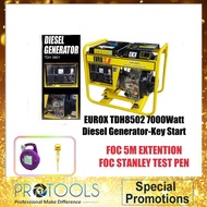EUROX TDH8502 7000Watt Diesel Generator-Key Start COMBO KIT