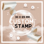 Custom Stamp(s) | 30x65mm | Rectangle