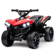 Kids ATV 4 Wheeler, 6V Ride On Toy w/ 1.8 Mph Max Speed, Wear-Resistant Wheels, Led Lights, Foot Ped