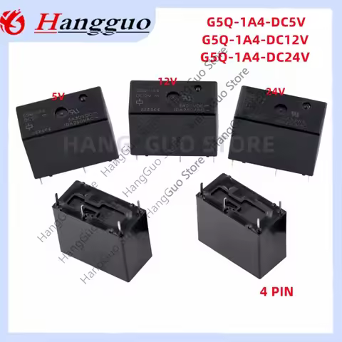 5pcs/Lot Original G5Q-1 G5Q-14 G5Q-1A G5Q-1A4-DC5V DC12V DC24V 4PIN 5pin 5V 12V 24V Power Relay