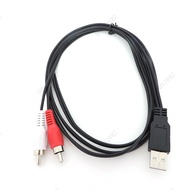 1.5M Cable USB A 2.0 Male To 2 Rca Male AV plug connector adapter Lead  MY26B2
