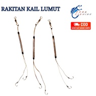 Rakitan Kail Pancing Rangkaian Lumut Cabang 2 dan 3 Per 10 Pcs Cocok Untuk Nila Munjair Tombro