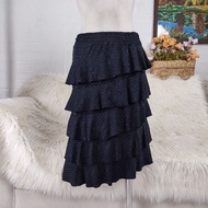 Layer skirt black skirt layer skirt glitter flare skirt black skirt