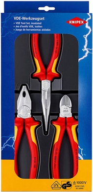 Knipex 00 20 12 Electric Pliers Set VDE Tool Set insulated 3 Piece
