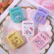 Sanrio三麗鷗美樂蒂布丁狗雙子星卡通迷你收納盒小藥盒便攜香皂片盒有現貨