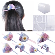 Hairpin Hair Accessories Mirror Silicone Mould DIY Hairpin Crystal Epoxy Resin Mold