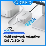 ORICO 10GbE Ethernet Adapter Network Card Thunderbolt 4 to 10000Mbps USB C Heat Dissipation  for Mac