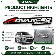 PERODUA ALZA ADVANCE VERSION EBOXY EMBLEM LOGO