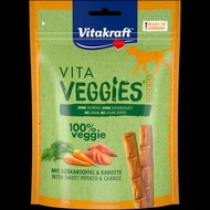 Vitakraft Dog Vita Veggies Stickies Cheese & Carrot 80g X9