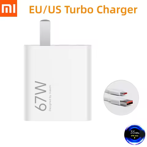 Original Xiaomi 67W Turbo Fast Charger EU/US Plug 6A 1/1.5/2M Type C Cable For Mi 11 Pro Mix Fold Po