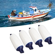 honglai8 AKLOSIPY 4Pcs Inflatable Boat Er Kit with 2m Black Rope Ribbed S for Yacht Pontoon Fishing 