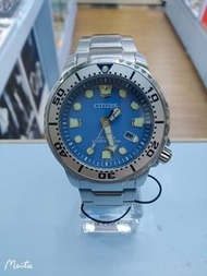 CITIZEN Promaster 光動能 潛水錶200m  Tiffany Blue 不銹鋼錶 BN0165-55L 原廠3年保養