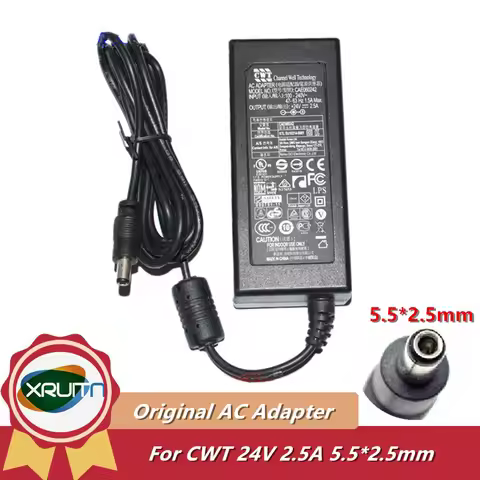 Genuine CWT CAE060242 Ac Adapter 60W Charger 24V 2.5A for Kodak Scanner I2900 I3200 i1120 1150 Power