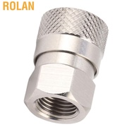 rolan-my CO2 Refill Adapter  Good Sealing Resistant Fine Polishing 1/8NPT Female Gas Charging Connec