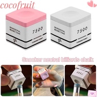 COCOFRUIT Snooker Neutral Pool Chalk, Pink/Grey Fine Powder TP7500 Billiard Chalk, Professional Squa