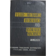 USED HYDRAULICS AND HIDRAULIC MACHINES FLUID MECHANICS BOOK Original