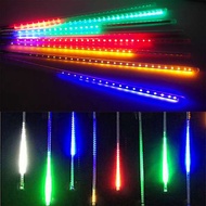 [特價]摩達客 聖誕燈裝飾燈LED流星燈串8條燈-四彩光插電式/單燈長50cm