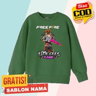 Kids Sweater Jacket Free Fire Elite Cees Gank Sg2 Rapper Evo GunFF - Boys and Girls Sweater