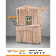 EUREKA 4ft Hindi Altar Prayers Cabinet Indian Wooden 8808 (Deliver & Installation Klang Valley)