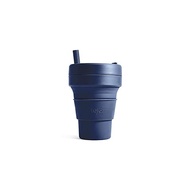 stojo BIGGIE 16oz/470ml Folding My Tumbler (DENIM)