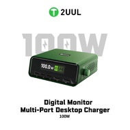 Super Charger 2UUL PC12 Digital Monitor 110W Muit-Port Desktop Charger