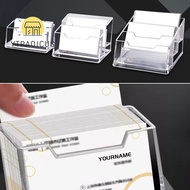 YURUYI 1Pcs Bussiness Card Holder,  Transparent 1/2/3 Grids Business Card Box, School Office Supplie