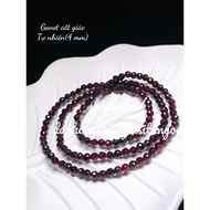 Sdep Cut Ring with 3 Ganets, size 4mm