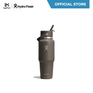 HYDRO FLASK กระติกน้ำ WIDE MOUTH TRAVEL BOTTLE WITH FLEX STRAW CAP 32 OZ กระติกน้ำสูญญากาศ เก็บอุณหภ