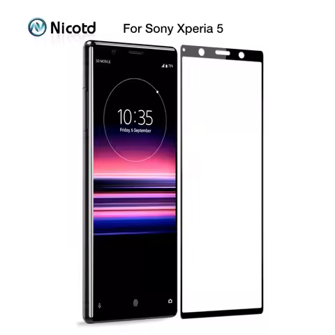 Full Cover Tempered Glass For Sony Xperia 5 Screen Protector Protective Film For Sony Xperia 5 suita