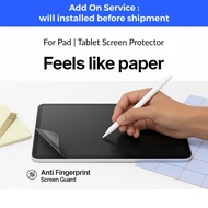 [Add On] Tablet Pad tempered glass | Paperlike Matte | Anti finger print | HONOR Pad | MatePad | Red