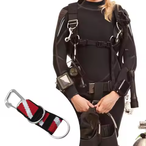 Scuba Lanyard Clip Nylon Strap for Water Sport Fishing Gear Attachment