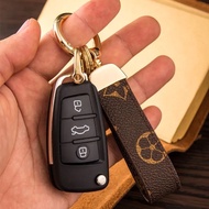 Primo CA Car Keychain High Grade PU Leather Personalised L V Design Perodua Proton Mazda X50 X60 Audi Volkswagen Benz