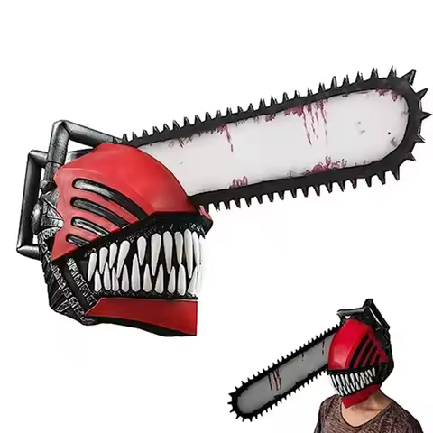 Chainsaw Man Cosplay Mask, Anime, Denji Pochita, Chainsawman Role Saw, Latex Helmet, Halloween Props