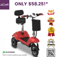 🍀 [SG STOCK] EZRide-A LTA Approved Personal Mobility Assistance PMA Foldable Senior Elderly Scooter Three-wheeled Electric Lithium Battery Car Elderly Small Tricycle Home Mini Disabled 🍀