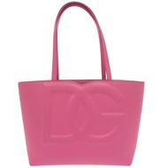 Dolce & Gabbana DG logo 購物袋，小號，皮革，粉紅色，手提包，托特包 0316 [二手] DOLCE&GABBANA