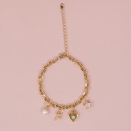 ite Darling celet สร้อยข้อมือแบบโซ่ห้อยชาร์มตัวล็อคกุญแจ