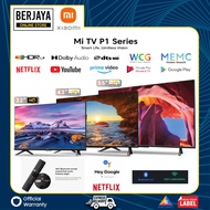 【MYSET] Xiaomi Mi Smart TV P1 (32/43/55" | 4K UHD, Android 10 Smart TV) 32 inch 45 inch 55 inch 2 Years XIAOMI Malaysia Warranty - READY STOCK