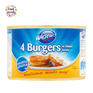 Westlers 4 Burgers in Onion Gravy 425g