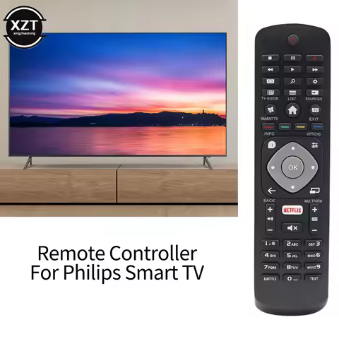 New Intelligent TV Controller for Philips HOF16H303GPD24 398GR08B Universal TV Remote Control Philip