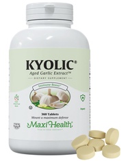 Maxi Health Kyolic Organic Garlic Supplement - Kosher Garlic Tablets with Kyolic Aged Garlic Extract